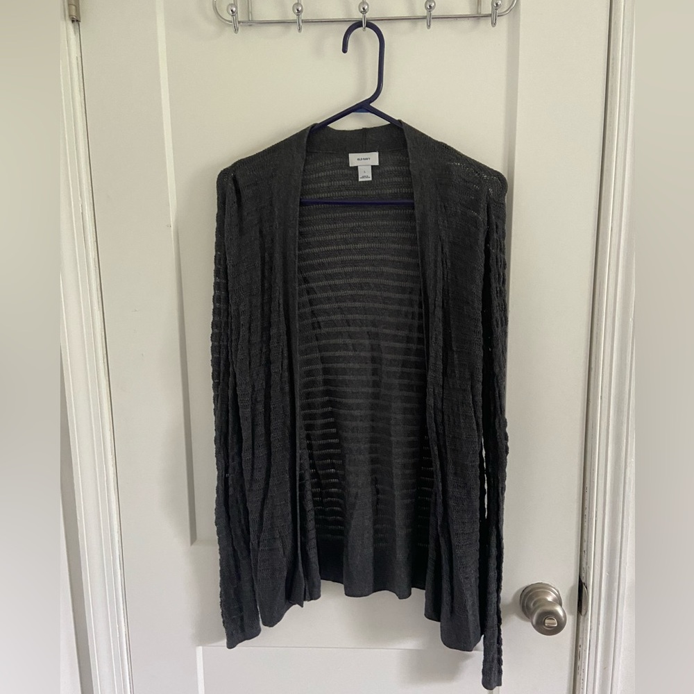 Women’s dark gray cardigan from Old Navy. Size large.